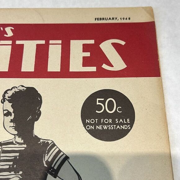VTG Children's Activities For Home & School Magazine Book February 1948 - Picture 2 of 8